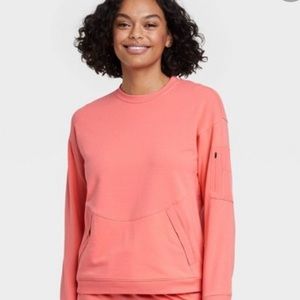 Coral Crewneck Pullover